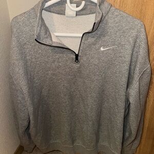 Nike Women’s Gray Half-Zip Sweater